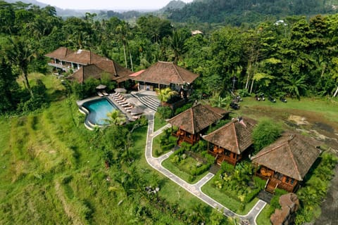 Property building, Natural landscape, Bird's eye view, Garden, Garden view