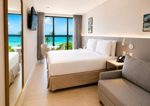 Bed, Photo of the whole room, Bedroom, Sea view