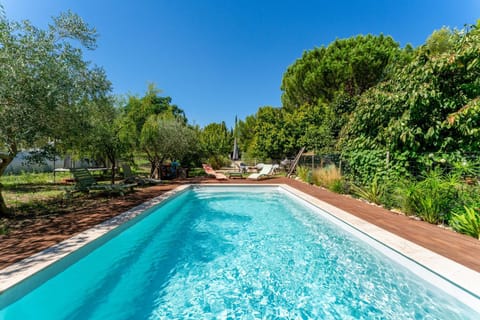 Property building, Living room, Swimming pool
