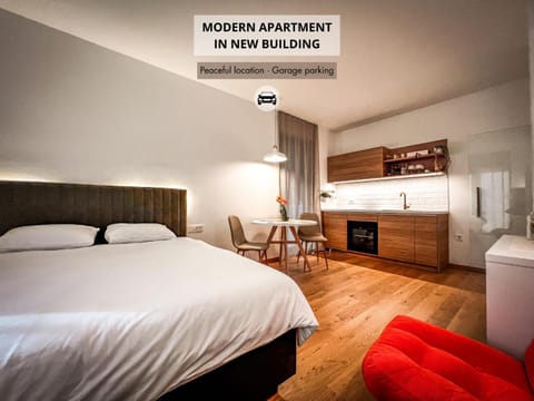 Photo of the whole room, Bedroom, oven