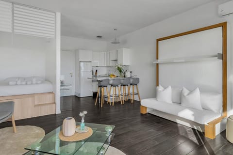 Kitchen or kitchenette, Living room, Photo of the whole room, Bedroom