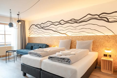 Bed, Living room, Photo of the whole room, Bedroom