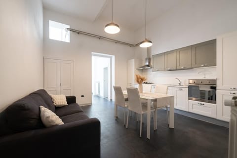 Kitchen or kitchenette, Living room, Dining area, dishwasher, oven