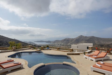 Property building, Living room, Swimming pool