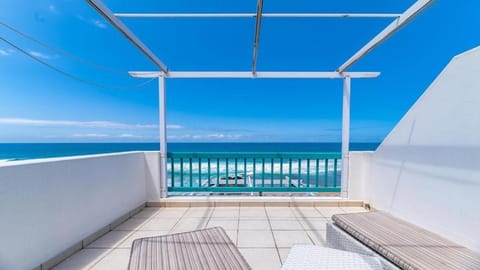 View (from property/room), Balcony/Terrace, Beach, Sea view