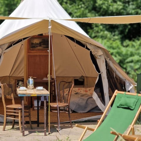 Strackxhoeve Veldtent 'Veldslaap' Luxury tent in Flanders