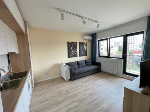 Kitchen or kitchenette, Living room, Seating area