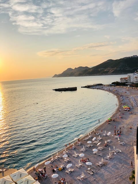 Nearby landmark, Natural landscape, Beach, Sunset