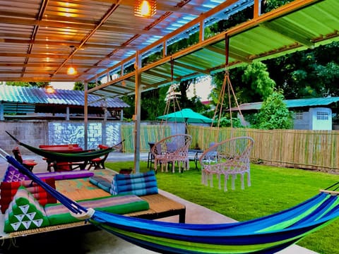 Day, Garden, sunbed