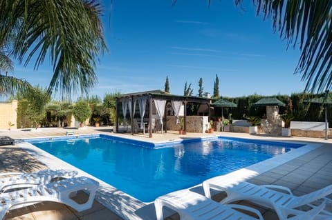 Property building, Living room, Swimming pool