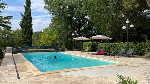 Natural landscape, Pool view, Swimming pool, sunbed
