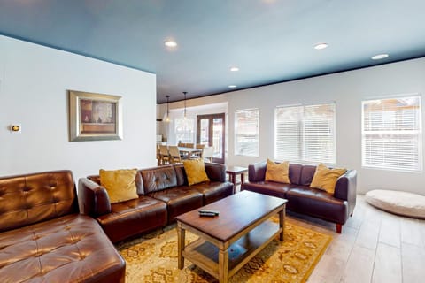 Hillside Hideaway ~ Dog-friendly home with wraparound deck, grill, game room, & bar - walk to dining House in Big Bear