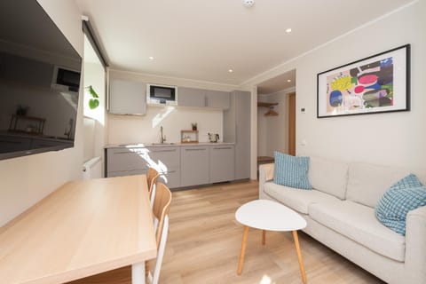 Kitchen or kitchenette, Living room, Dining area