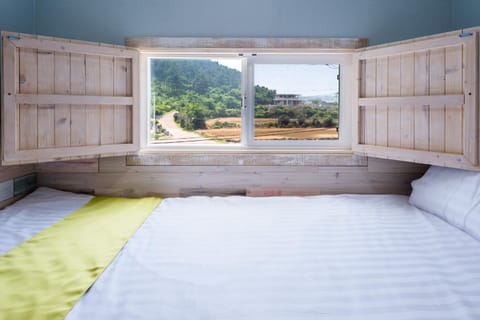 Bed, Natural landscape, Photo of the whole room, Bedroom, Mountain view