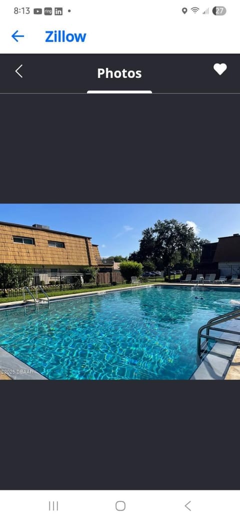 Swimming pool, sunbed