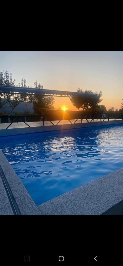 Swimming pool, Sunset