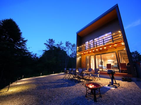 Property building, Night, Natural landscape, BBQ facilities