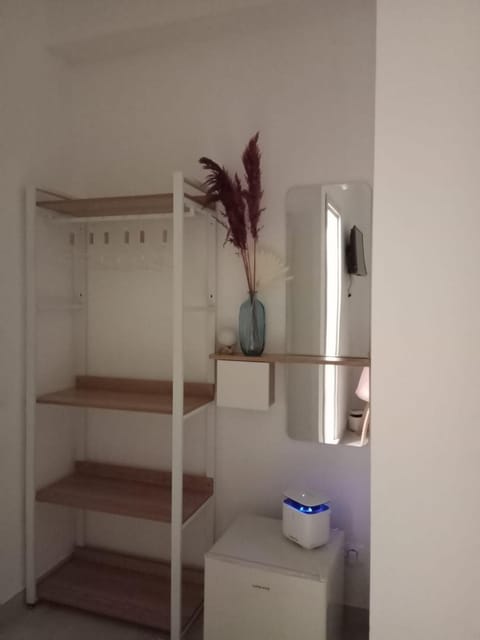 bunk bed, wardrobe
