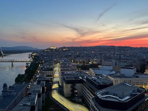 City view, Sunset