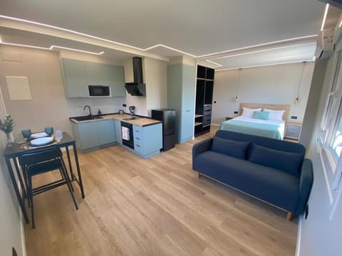 Bed, Living room, Photo of the whole room