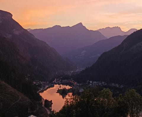 Lake view, Mountain view, Sunset