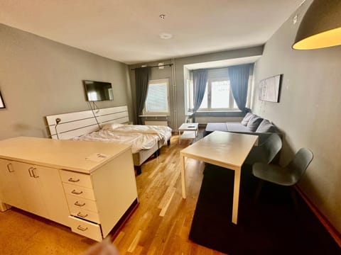Bed, TV and multimedia, Living room, Photo of the whole room, Dining area, Bedroom