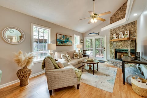 Dock and Hot Tub at Fair Play Hideaway! House in Fair Play