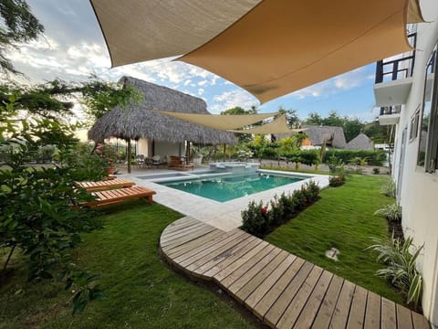 Patio, Garden view, Swimming pool