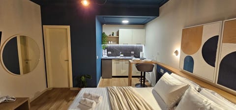 Bed, Kitchen or kitchenette, Photo of the whole room, Seating area, Dining area, Bedroom