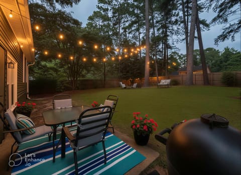 Patio, BBQ facilities, Seating area