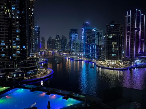 Property building, Nearby landmark, Night, Natural landscape, City view, Lake view, River view