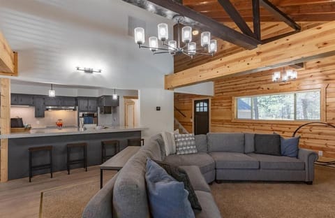 Kitchen or kitchenette, Living room, Seating area