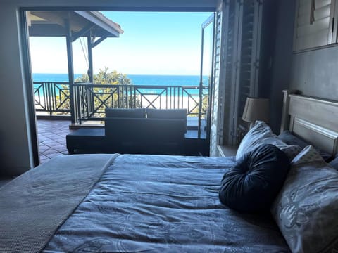 Bed, Balcony/Terrace, Beach, Bedroom, Sea view