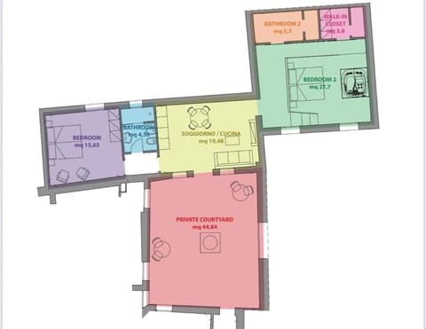 Big apartment with private courtyard Apartment in San Marco