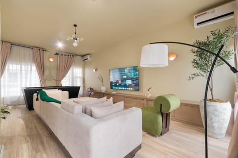 TV and multimedia, Living room, Photo of the whole room, Seating area, Evening entertainment, air conditioner