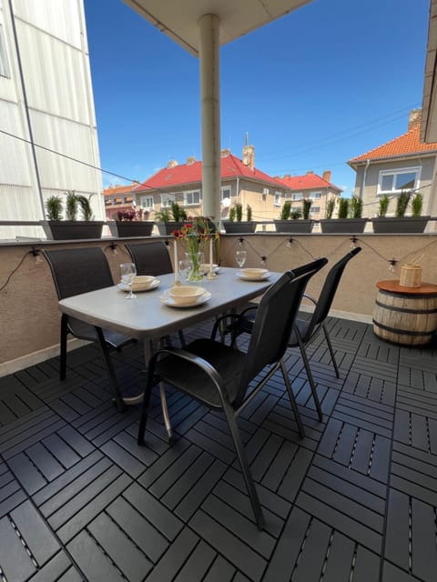 Property building, Patio, View (from property/room), Balcony/Terrace, Seating area