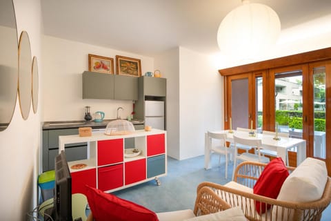 Kitchen or kitchenette, Living room, Dining area