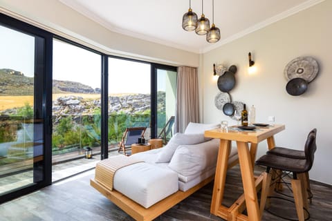 View (from property/room), Living room, Seating area, Mountain view