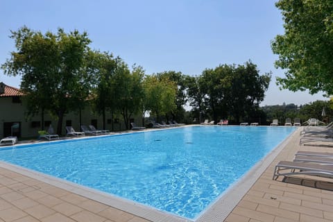 Property building, Living room, Swimming pool