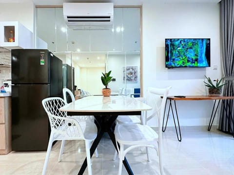 Dining area, air conditioner