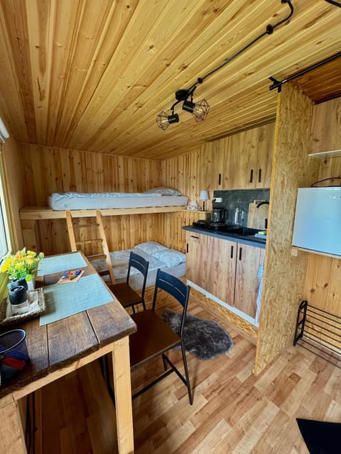Property building, Bed, Dining area, kitchen