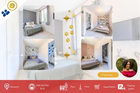 Le cocon de l'impasse à Tremblay en France Apartment in Île-de-France