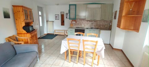 Kitchen or kitchenette, Living room, Dining area