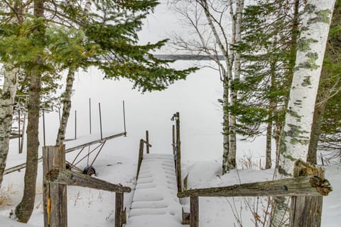 Lakefront Winter Retreat in Remer with Fire Pit! House in Minnesota