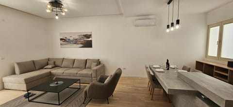 Living room, Seating area, Dining area, air conditioner