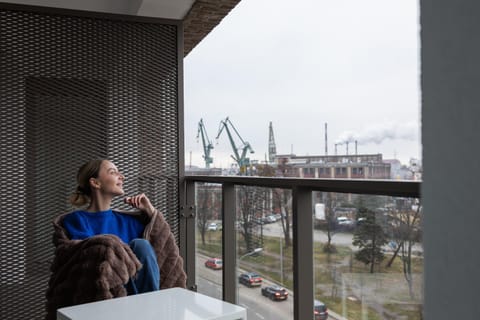 Day, People, View (from property/room), Balcony/Terrace, Seating area, group of guests