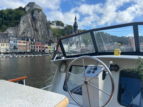 Abdll Docked boat in Dinant