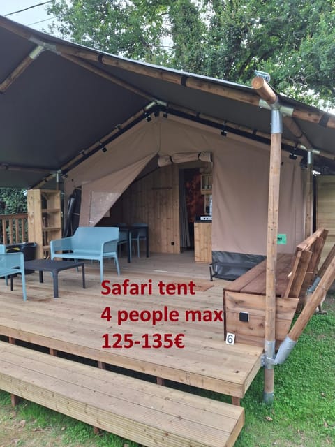 Camping des 3 Pommiers - Tentes Safari Luxury tent in Wallonia, Belgium