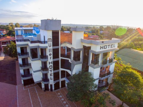 Facade/entrance, Off site, Bird's eye view, Sunset