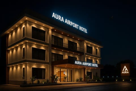 Property building, Night, City view, Street view, Location